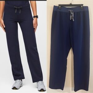 Figs Blue Navy Technological Collection Livingston Stretch Basic Scrub Pants
